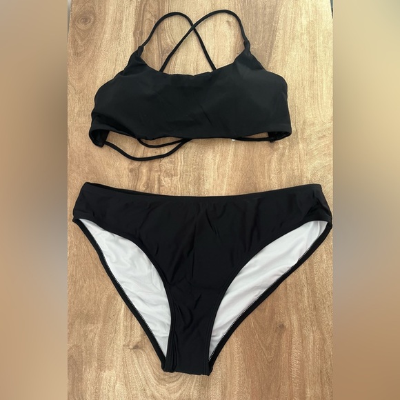 None Other - NWOT Women’s Two Piece Swimsuit Bikini Black Size XL
